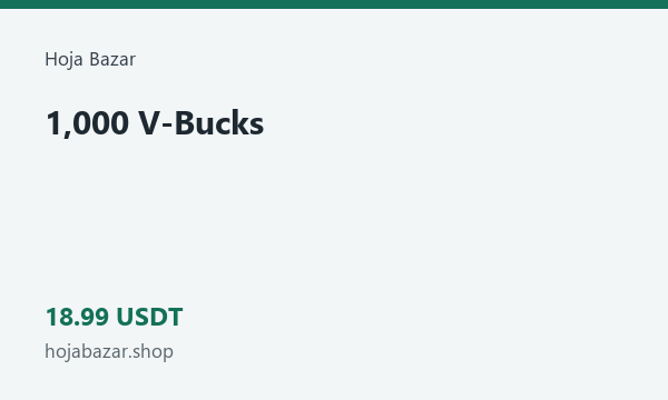 1,000 V-Bucks · 18.99 USDT